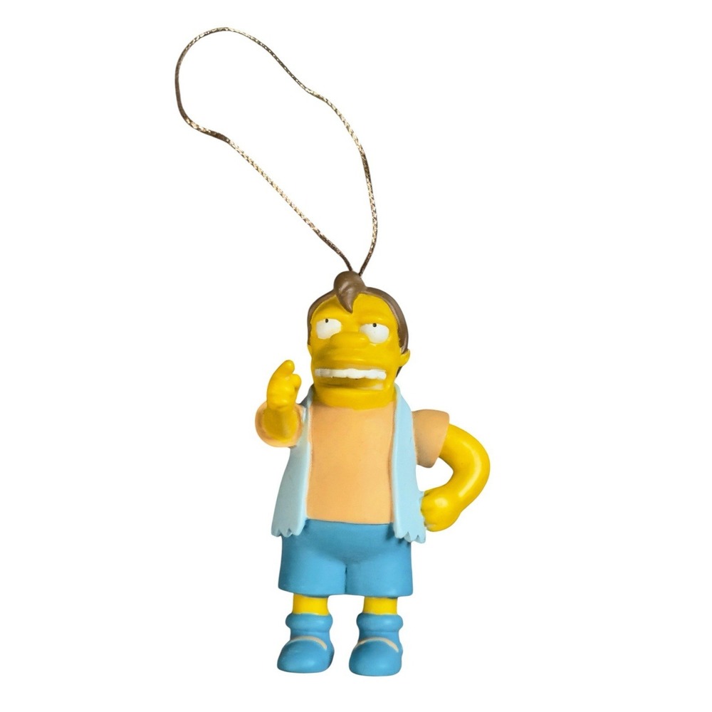 2002 Simpsons Nelson Muntz Bully‎ Character Christmas Ornament Figure Toy